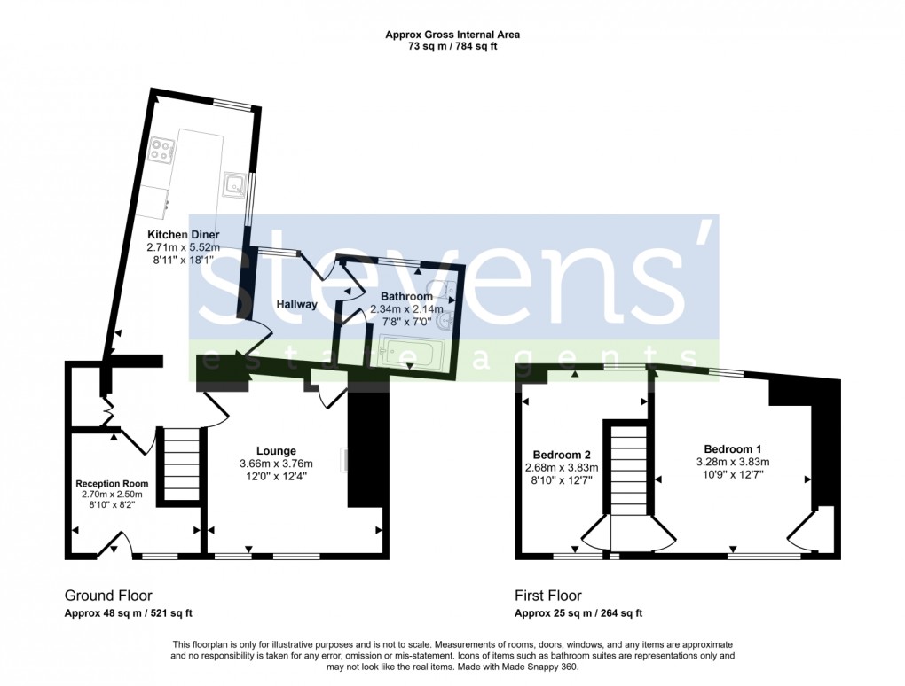 Floorplan for Reeves, Bow, Crediton, Devon, EX17