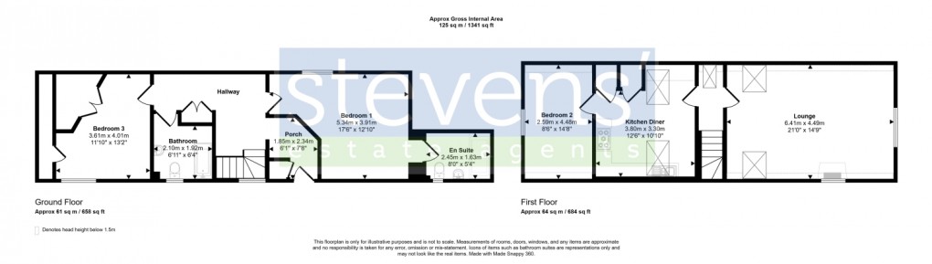 Floorplan for South Zeal, Okehampton, Devon, EX20