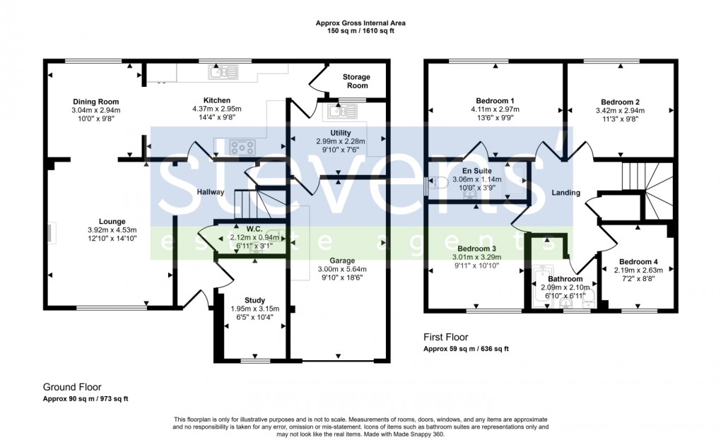 Floorplan for Bow, Crediton, Devon, EX17