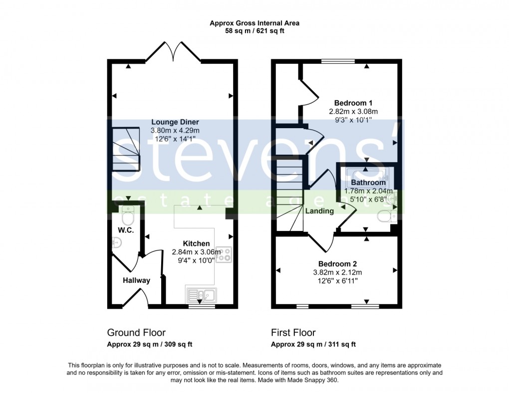 Floorplan for 11 Charlottes Lane, Okehampton
