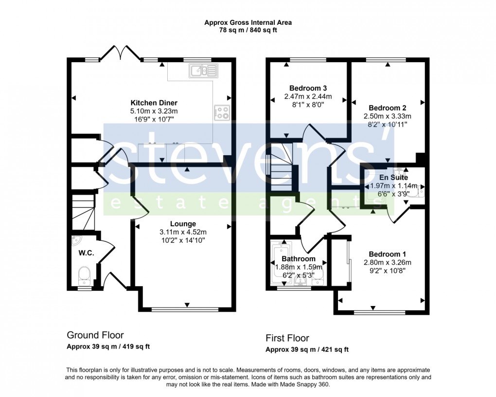 Floorplan for Chariot Way, Okehampton, Devon, EX20