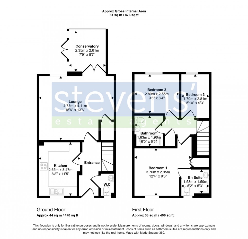 Floorplan for 40 Sterlings Way, Okehampton
