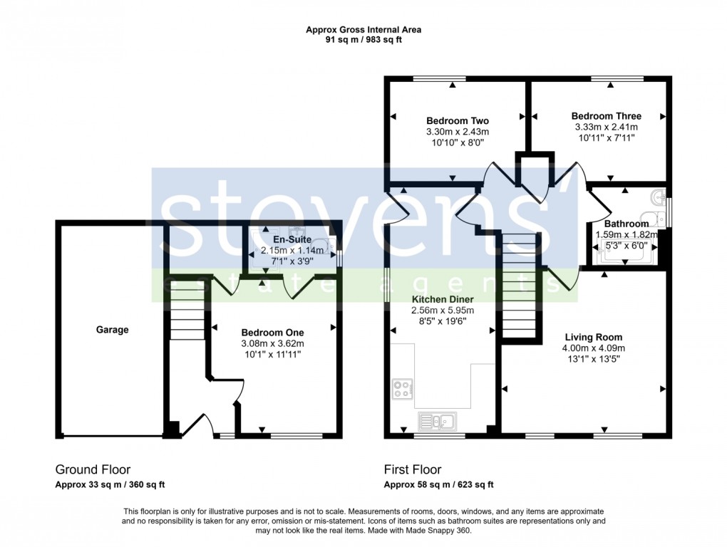 Floorplan for Foxglove Court, North Tawton, Devon, EX20