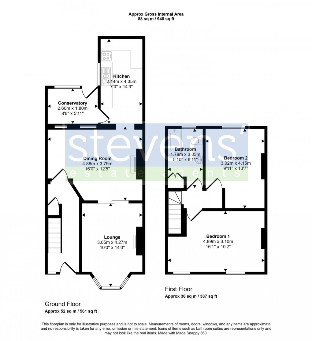 Floorplan for North Street, Okehampton, Devon, EX20