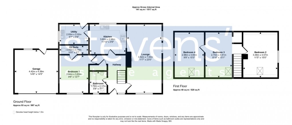 Floorplan for Taw Vale Close, North Tawton, Devon, EX20