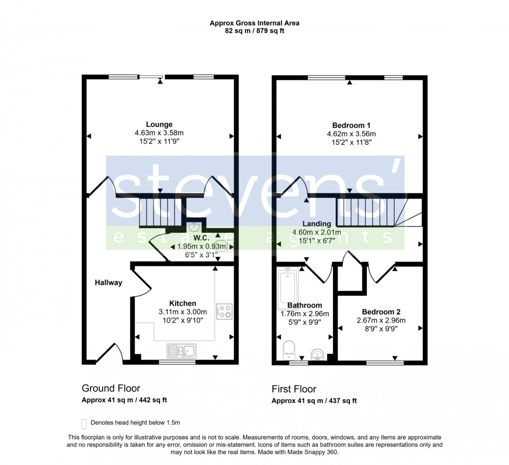 Floorplan for Pearse Close, Hatherleigh, Okehampton, Devon, EX20