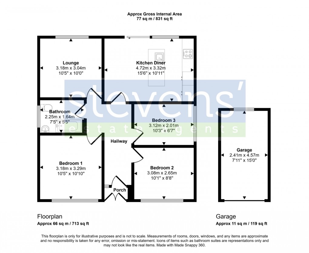Floorplan for Limehayes Road, Okehampton, Devon, EX20