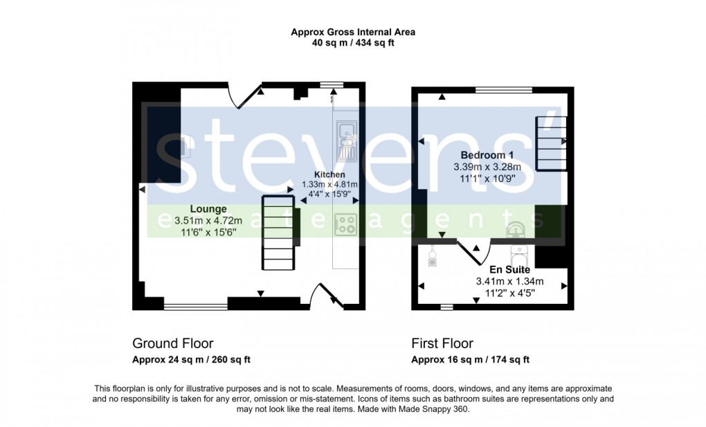 Floorplan for North Street, North Tawton, Devon, EX20