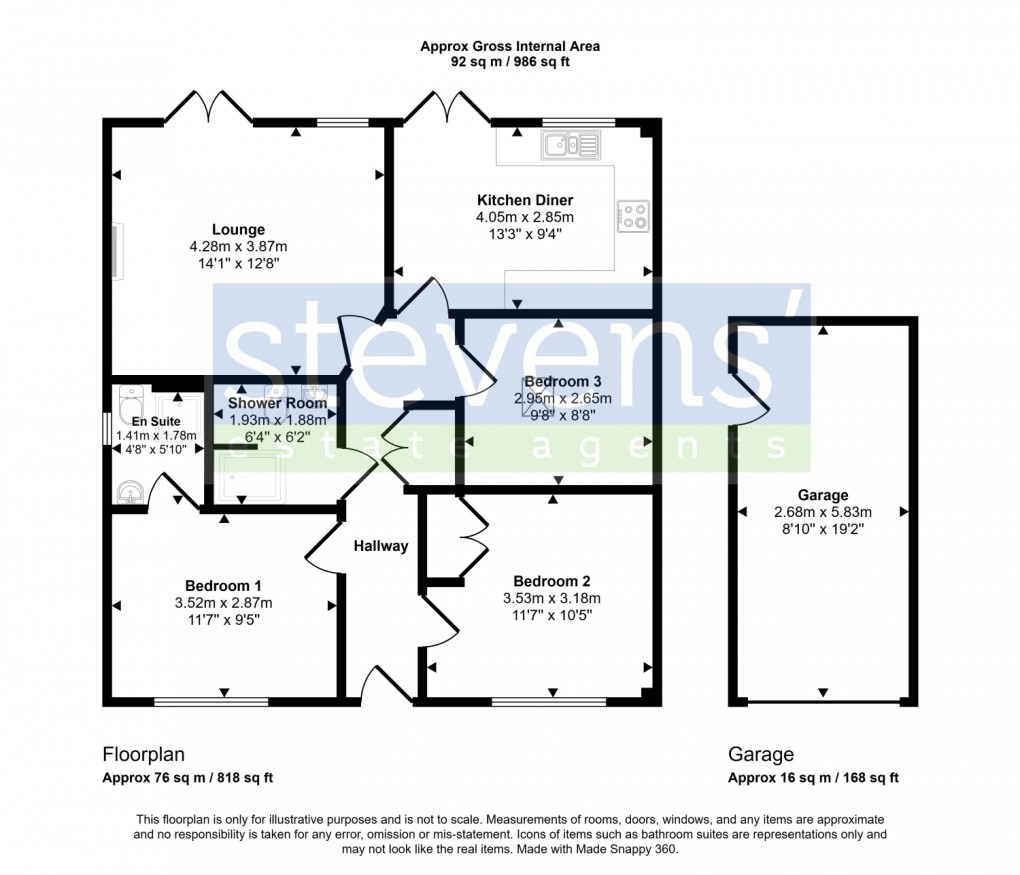 Floorplan for Baring Court, Lewdown, Okehampton, Devon, EX20