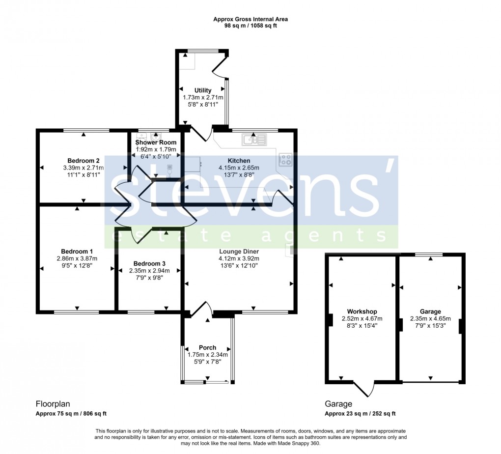 Floorplan for , Petrockstow, Okehampton, Devon, EX20