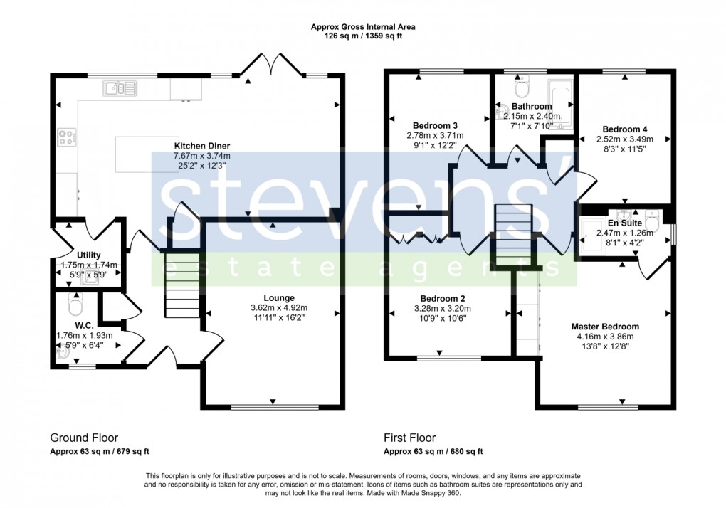Floorplan for Centurian Walk, Okehampton, Devon, EX20