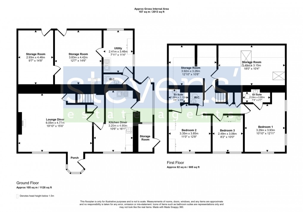 Floorplan for Ashdene Court, Bradford, Holsworthy, Devon, EX22
