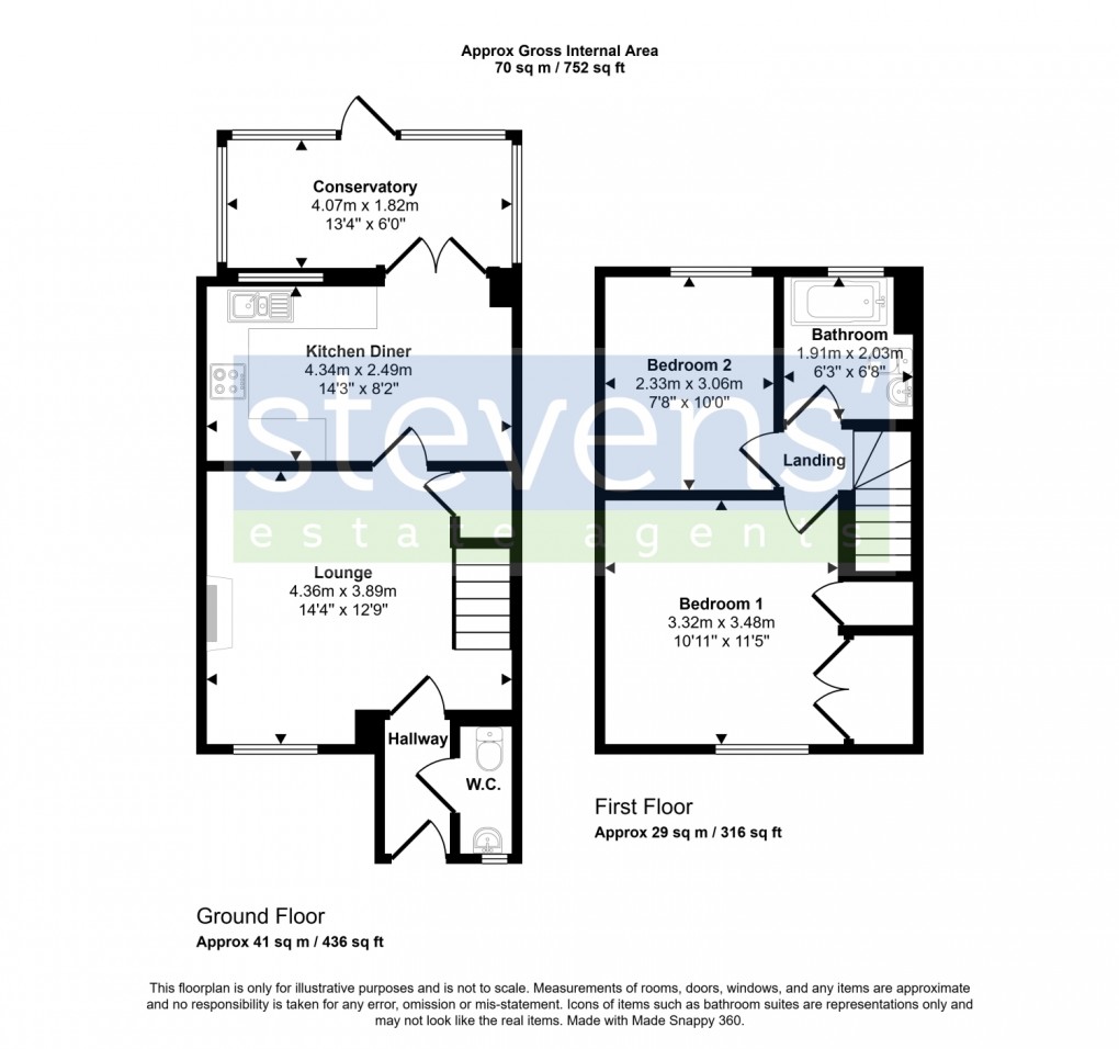 Floorplan for Quarry Fields, Okehampton, Devon, EX20