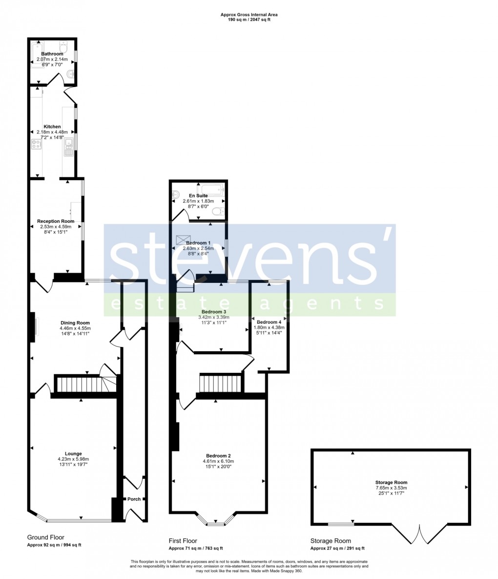 Floorplan for The Square, North Tawton, Devon, EX20