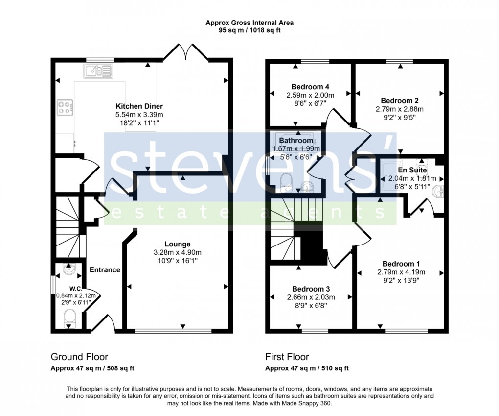 Floorplan for Coombe Lane, Okehampton, Devon, EX20
