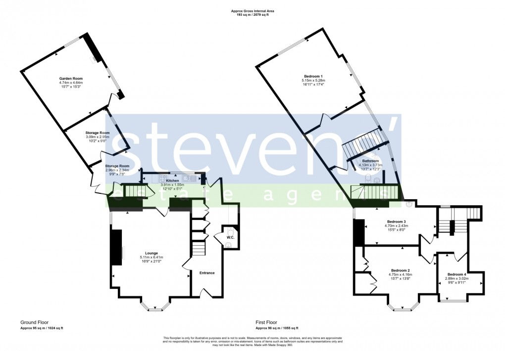 Floorplan for Fore Street, North Tawton, Devon, EX20