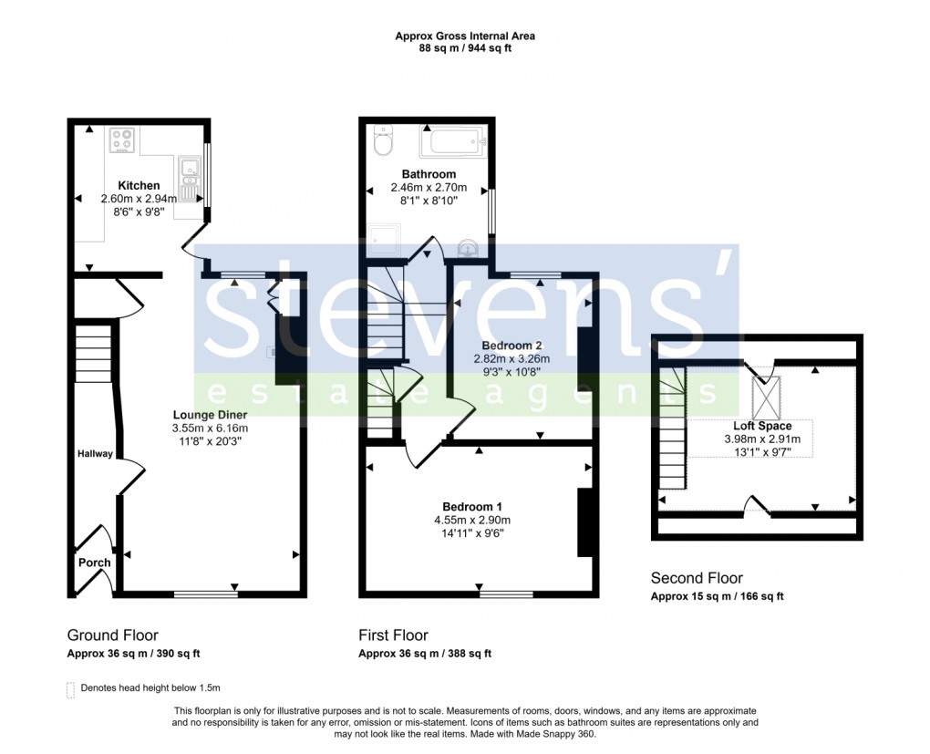 Floorplan for Victoria Street, Okehampton, Devon, EX20