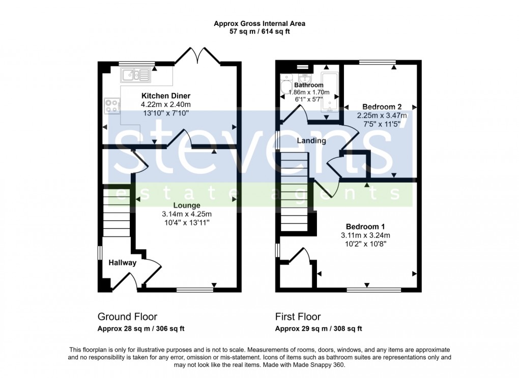 Floorplan for Otter Close, Okehampton, Devon, EX20