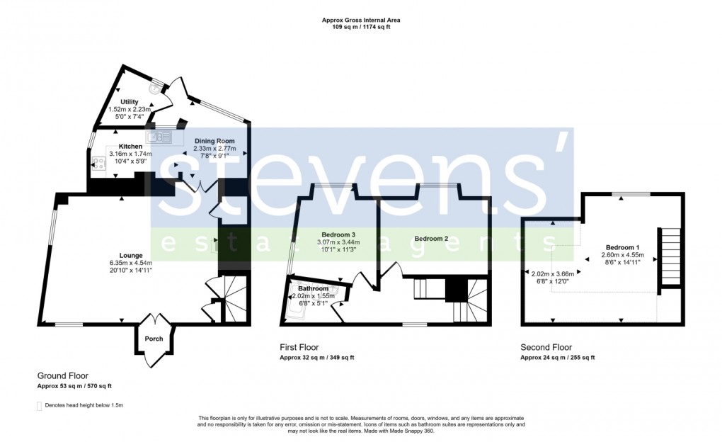 Floorplan for Barton Street, North Tawton, Devon, EX20