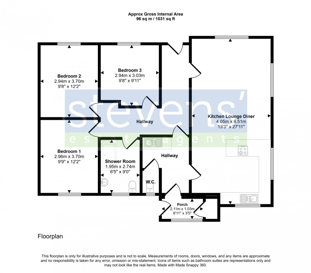 Floorplan for Northlew, Northlew, Okehampton, Devon, EX20