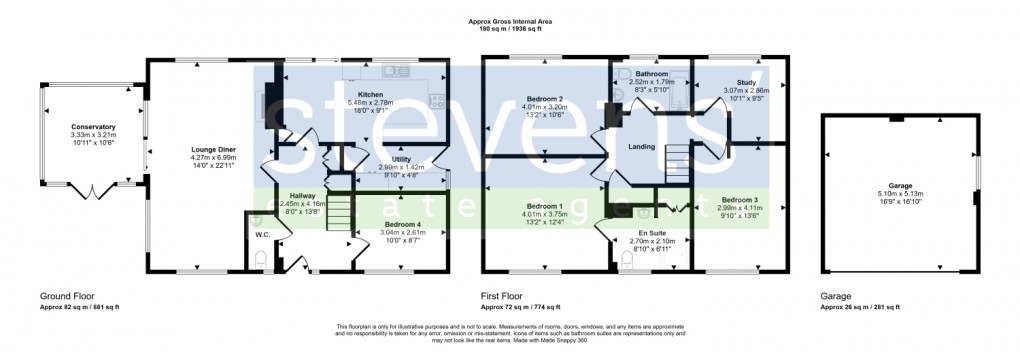 Floorplan for Manor Gardens, Exbourne, Okehampton, Devon, EX20