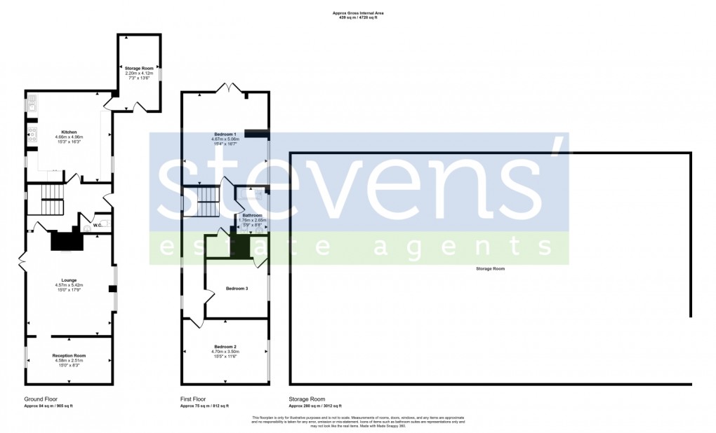 Floorplan for , Spreyton, Crediton, Devon, EX17