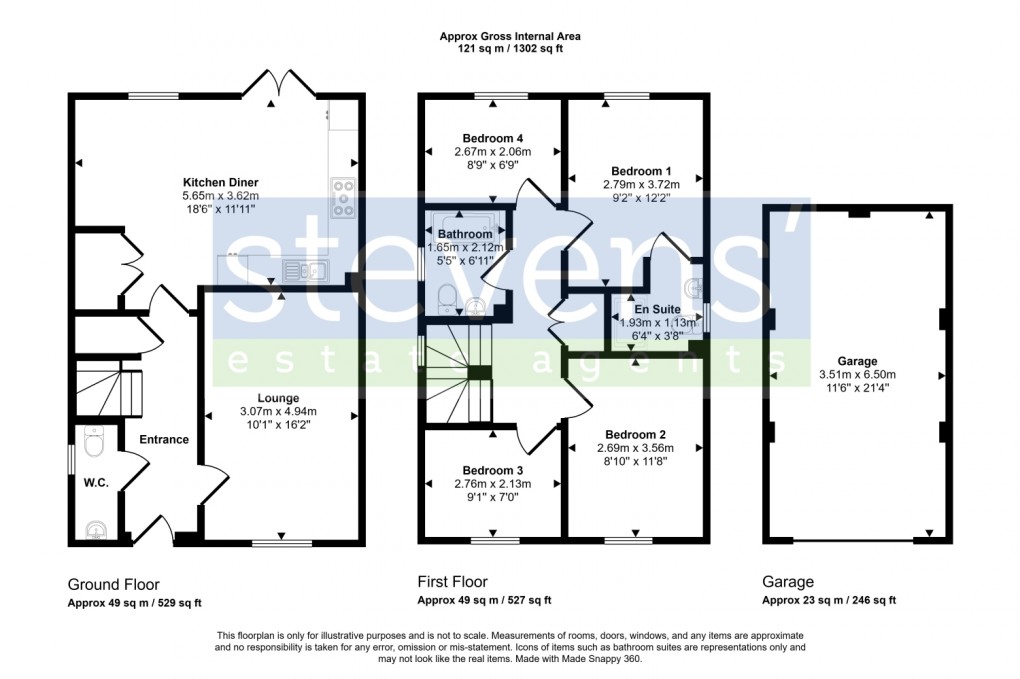 Floorplan for Metherall Field, Okehampton, Devon, EX20