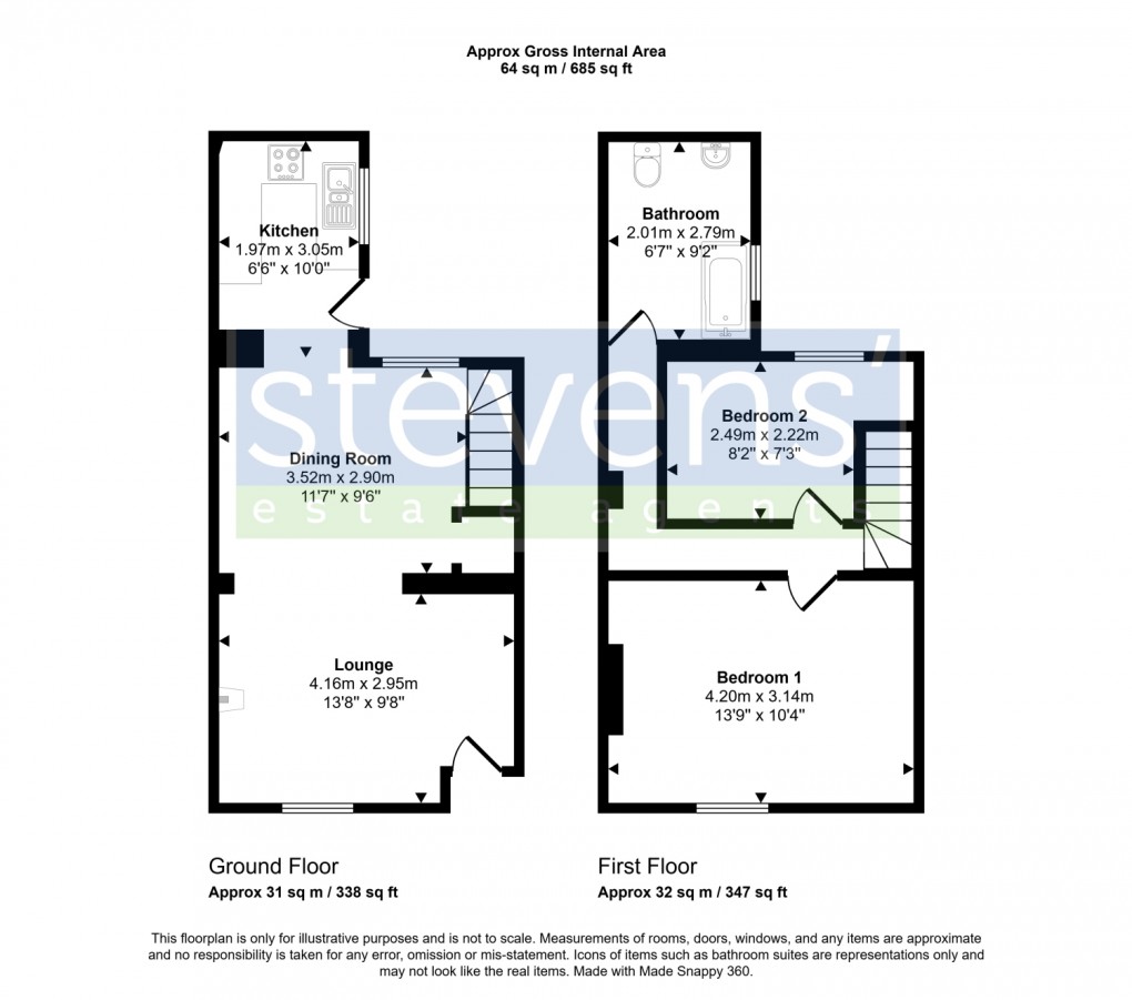 Floorplan for 10 Victoria Street, Okehampton
