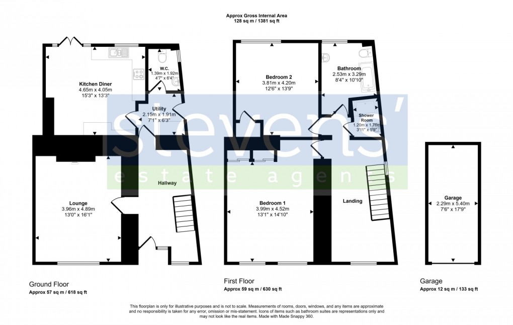 Floorplan for Barton Cottages, Throwleigh, Okehampton, Devon, EX20