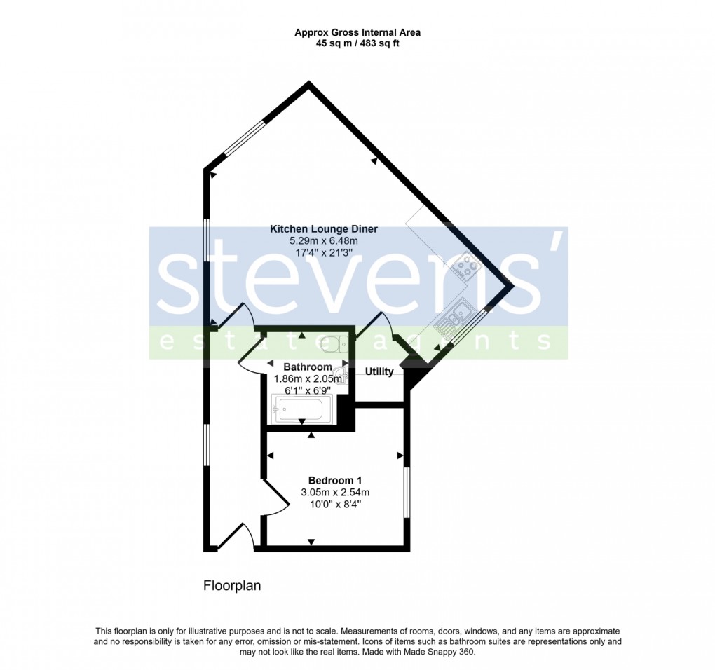 Floorplan for Kellands Lane, Okehampton, Devon, EX20