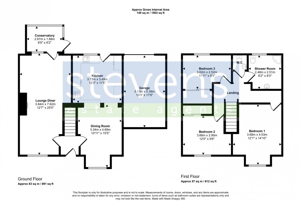 Floorplan for Leeze Park, Okehampton, Devon, EX20