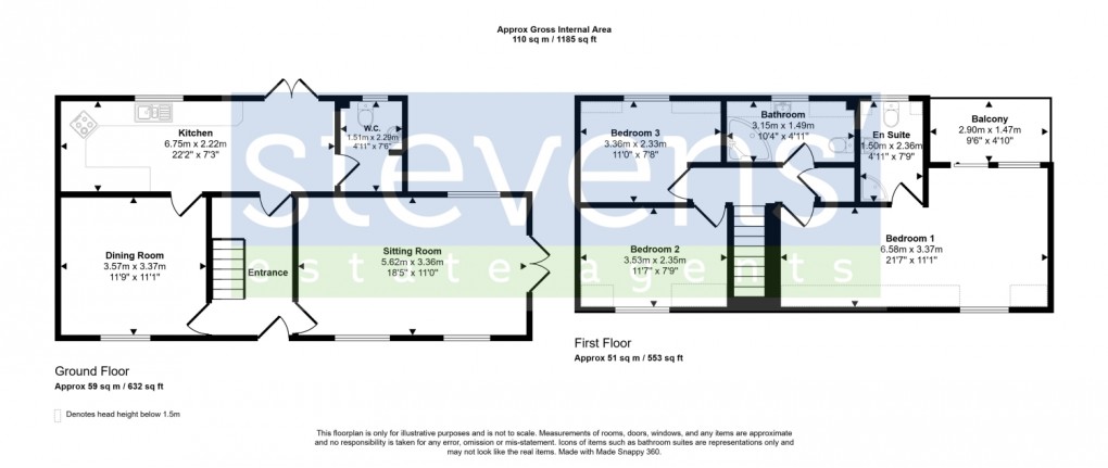 Floorplan for Brightley, Okehampton