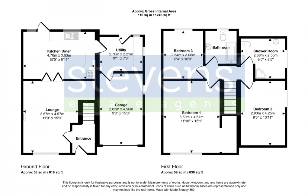 Floorplan for Kimberlands, Northlew, Okehampton, Devon, EX20