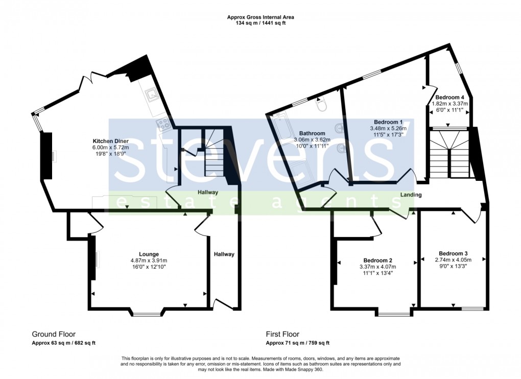 Floorplan for High Street, Hatherleigh, Okehampton, Devon, EX20