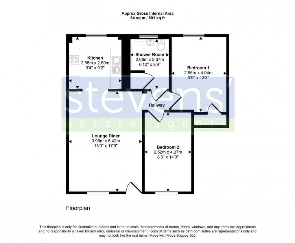 Floorplan for Sparrows Row Park Row, Okehampton, Devon, EX20