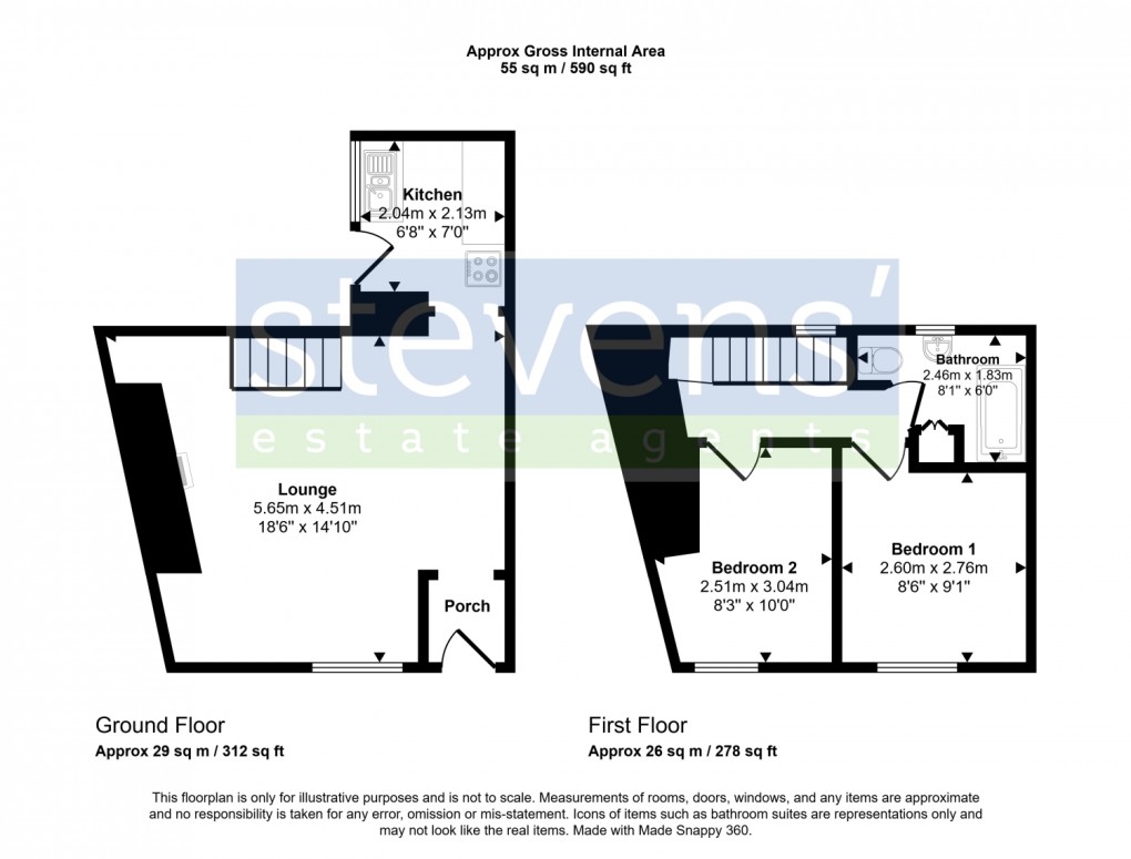 Floorplan for High Street, Exbourne, Okehampton, Devon, EX20