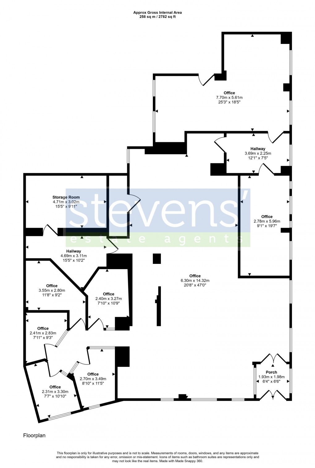 Floorplan for Fore Street, Okehampton, Devon, EX20
