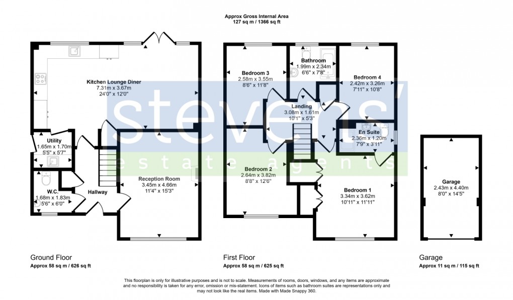 Floorplan for Caesars Court, Okehampton, Devon, EX20