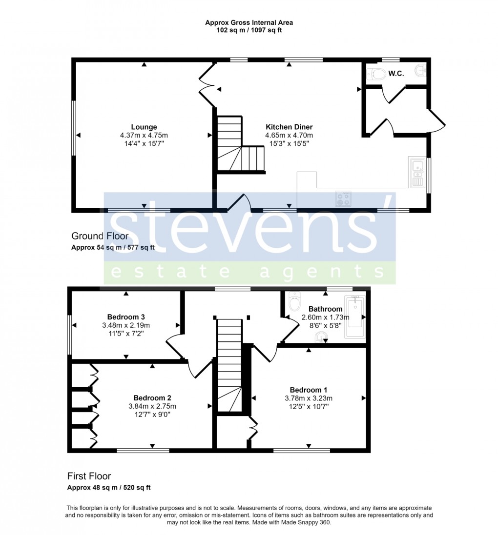 Floorplan for , Hittisleigh, Exeter, Devon, EX6