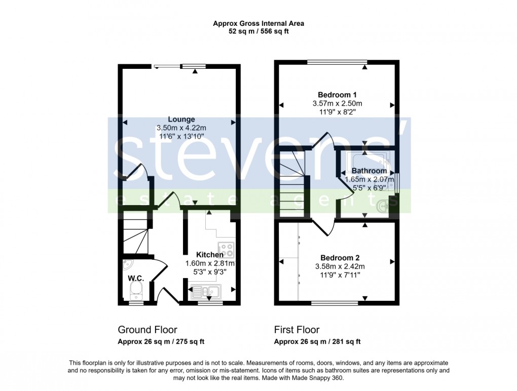 Floorplan for Saddlers Way, Okehampton, Devon, EX20