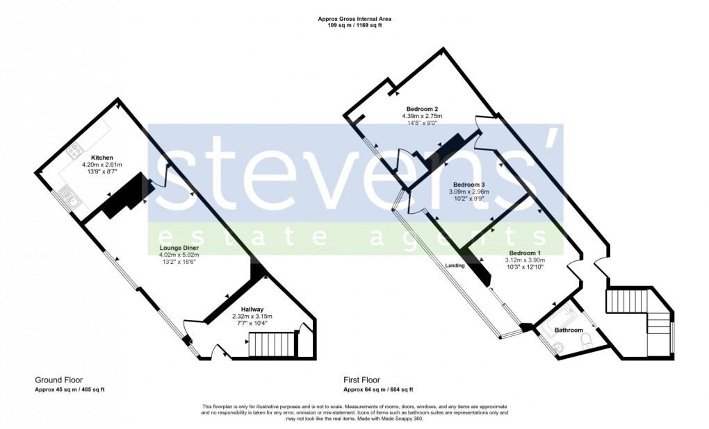 Floorplan for Heather Close, Okehampton, EX20