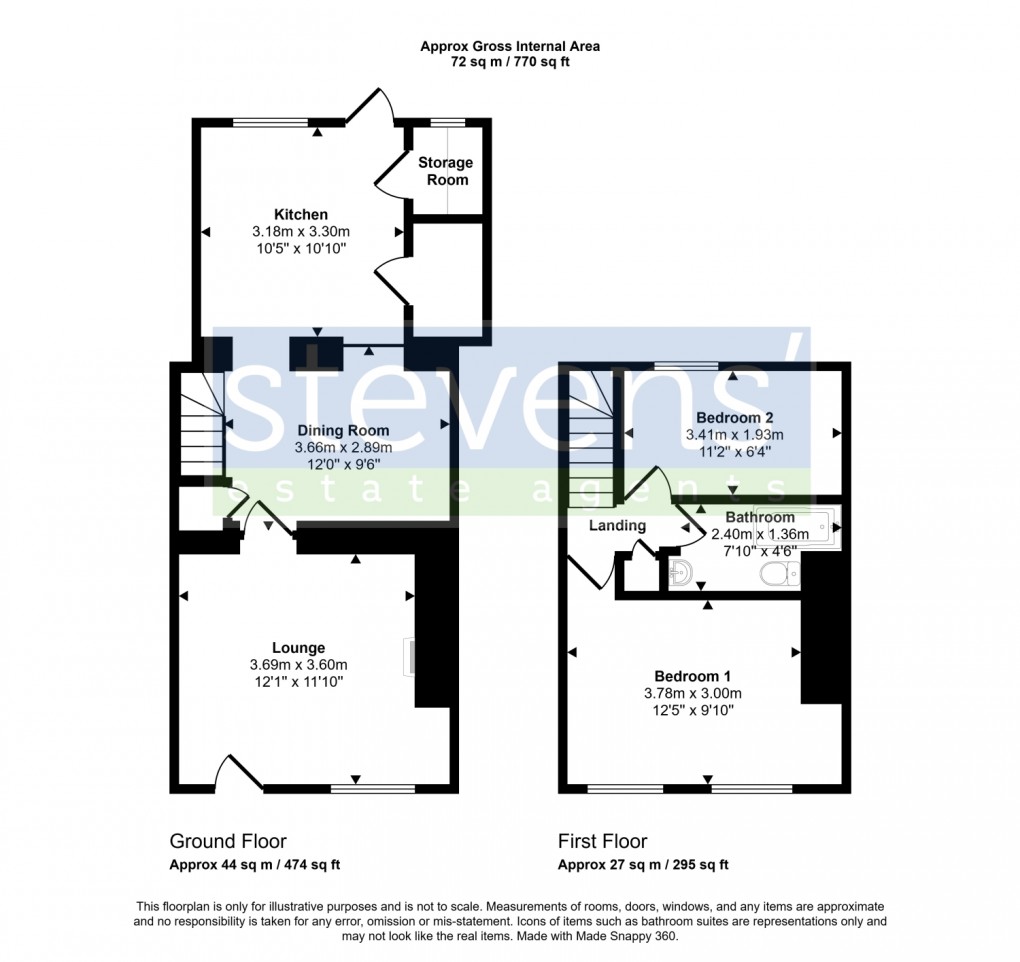 Floorplan for Higher Street , Hatherleigh, Devon, EX20