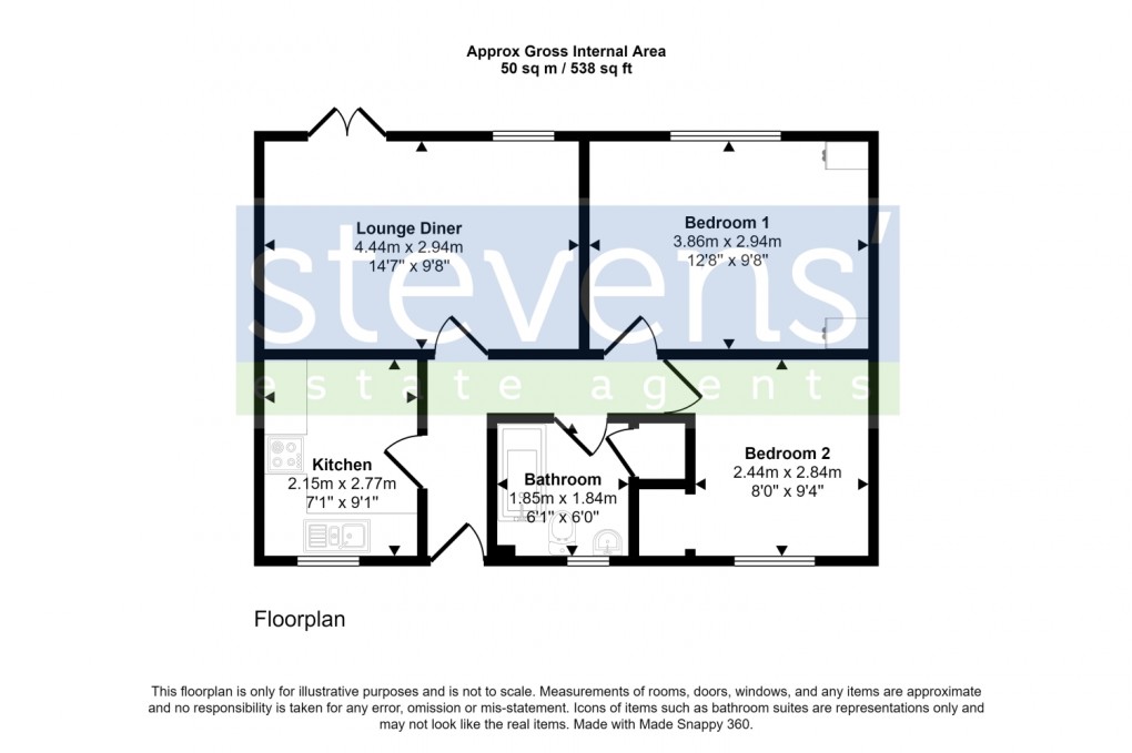 Floorplan for The Heathers, Okehampton, Devon