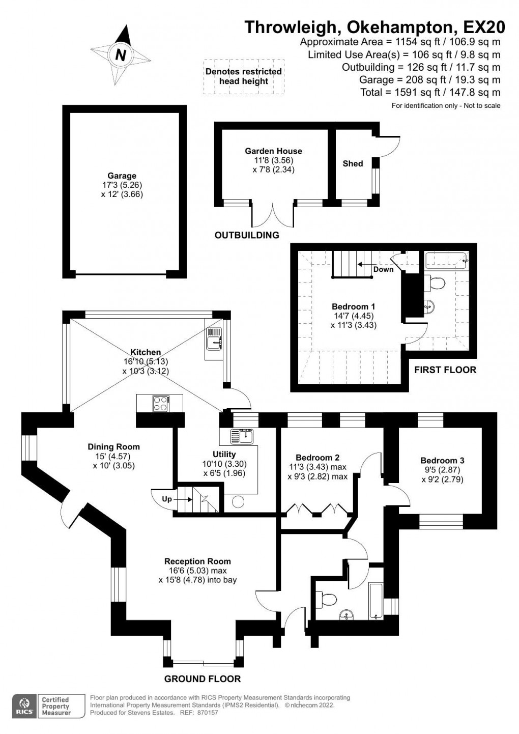 Floorplan for Shilstone Lane, Throwleigh, Okehampton, Devon, EX20