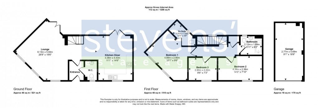 Floorplan for Kellands Lane, Okehampton, Devon, EX20